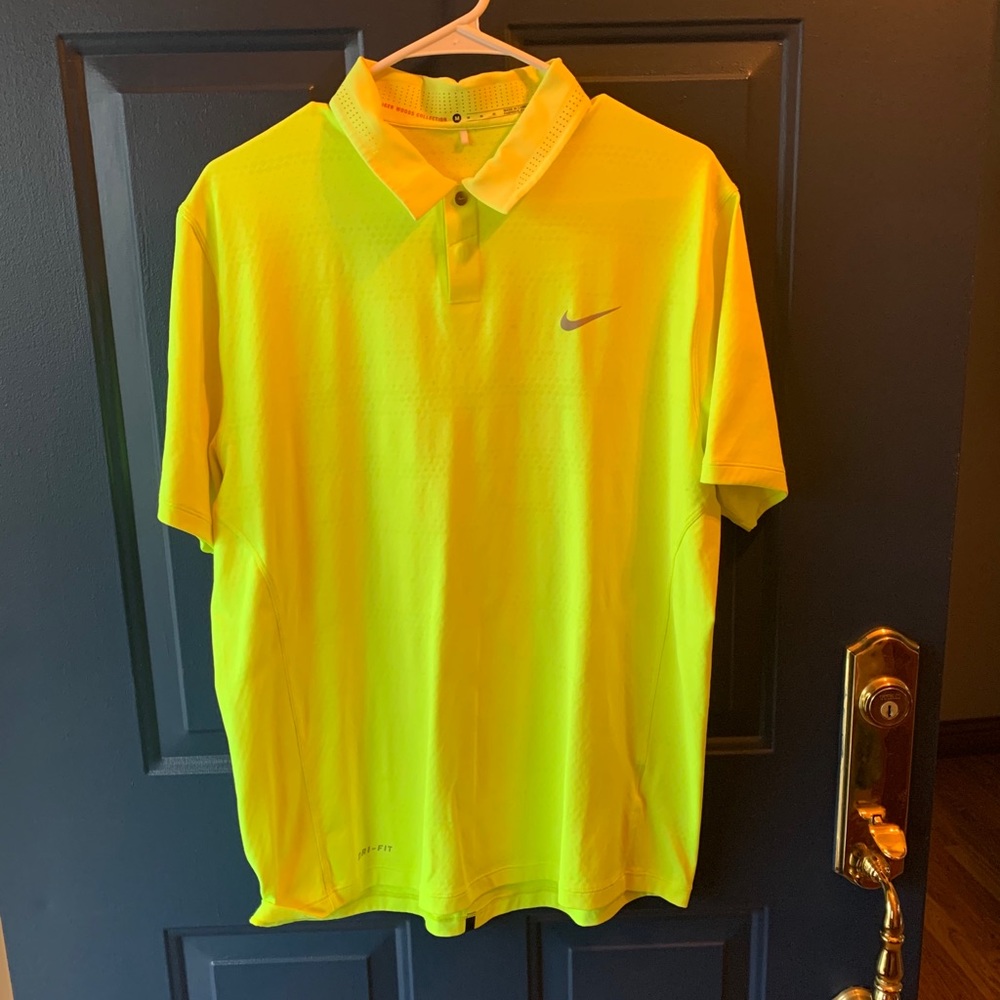 NEON YELLOW Tiger Woods Golf Polo